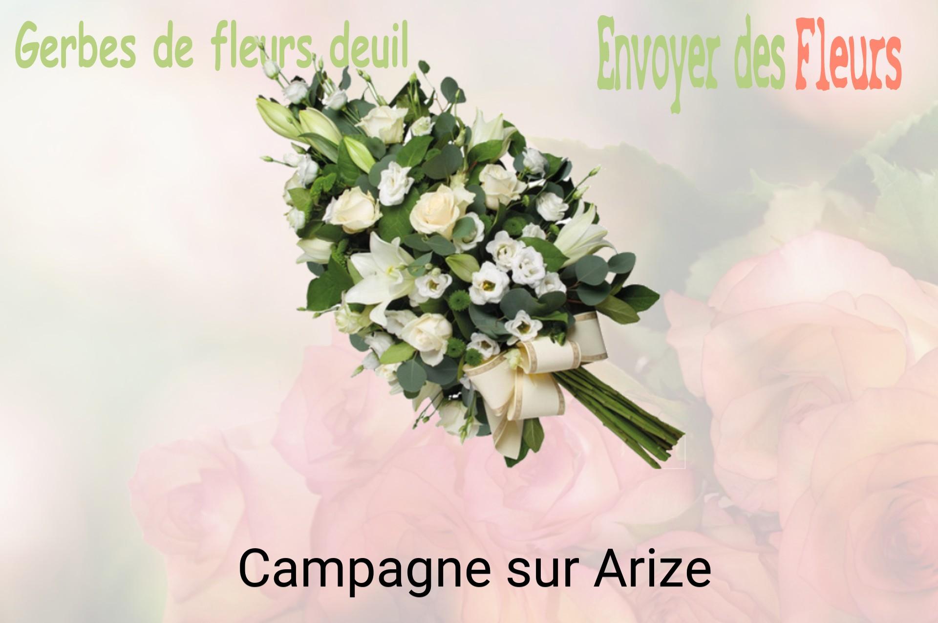 Gerbe de fleurs de deuil livrée à Campagne-sur-Arize